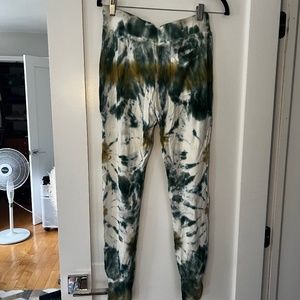 like new young, fabulous and broke joggers- tie dye pattern
